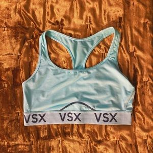 VSX Victoria’s Secret Aqua Racerback Sports Bra
